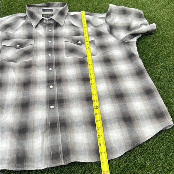 Pendleton Men's Frontier Short Sleeve Plaid Western Shirt Size XXL Snap Button - Picture 8 of 10